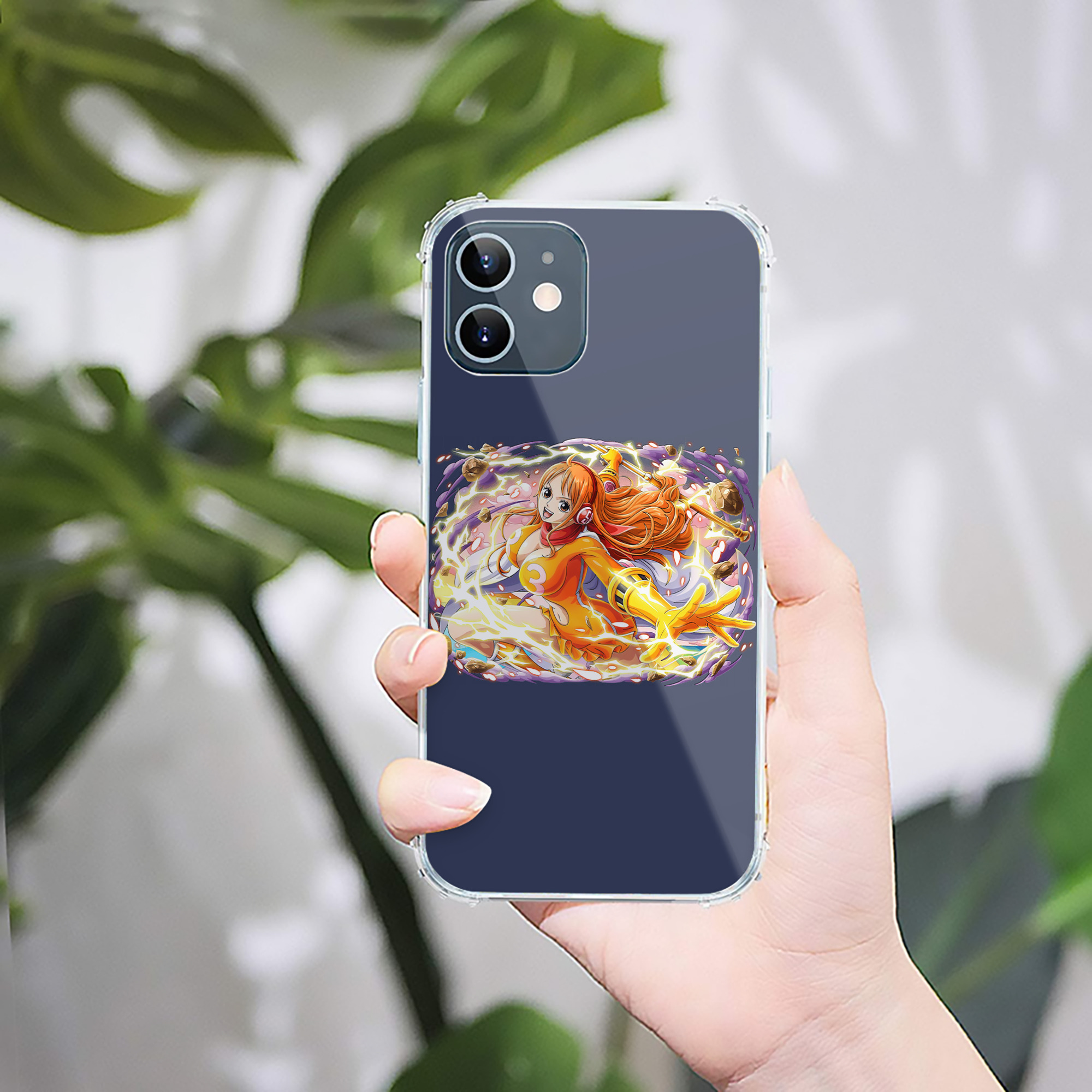 （画像用） ワンピース ナミ ONE PIECE Nami 【iPhone 12シリーズ対応】透明スマホケース（クリアソフトケース）